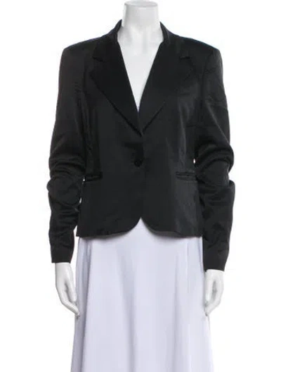 Pre-owned Just Cavalli Virgin Wool Blazer In Black