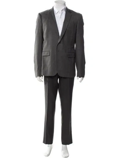 Pre-owned Just Cavalli Virgin Wool Blazer In Gray