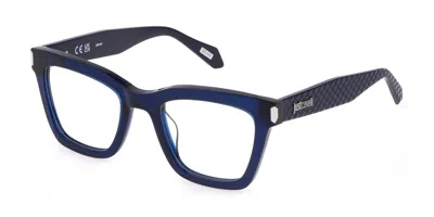 Just Cavalli Vjc003v 0agq Women's Glasses Blue Size 50 - Free Lenses - Blue Light Block Available