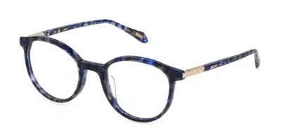 Just Cavalli Vjc011 Women's Glasses, Tortoiseshell, Size 50 In Blue