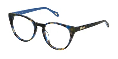 Just Cavalli Vjc046 Women's Glasses, Tortoiseshell, Size 51 In Blue