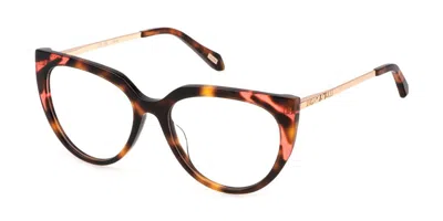 Just Cavalli Vjc076 9ajy Women's Glasses Tortoiseshell Size 54 - Free Lenses - Blue Light Block Available In Brown