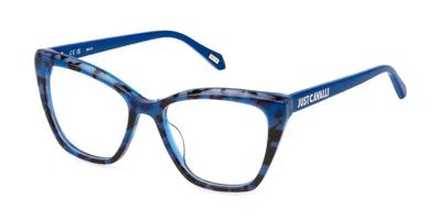 Just Cavalli Vjc084v Women's Glasses, Blue, Size 53