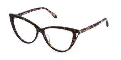 Just Cavalli Vjc126 0743 Occhiali Da Vista Tartarugatishell Per Donna (solo Montatura) In Brown