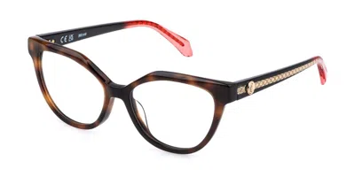 Just Cavalli Vjc130v 09aj Occhiali Da Vista Tartarugatishell Per Donna (solo Montatura) In Brown