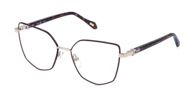 Just Cavalli Vjc134 0sn9 Occhiali Da Vista Marroni Per Donna (solo Montatura) In Gold