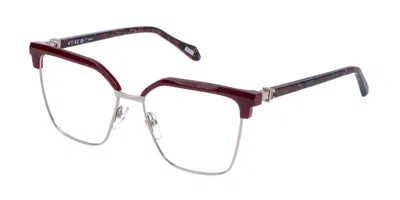 Just Cavalli Vjc135 0a39 Occhiali Da Vista Oro Per Donna (solo Montatura) In Burgundy