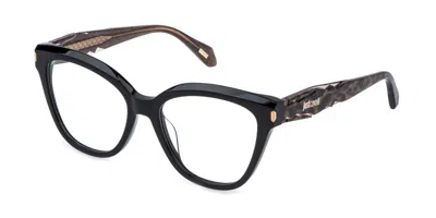 Just Cavalli Vjc157 700k Occhiali Da Vista Neri Per Donna (solo Montatura) In Black