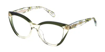 Just Cavalli Vjc158v 02gn Occhiali Da Vista Verdi Per Donna (solo Montatura) In Gray