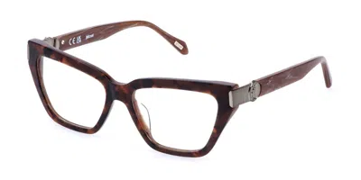 Just Cavalli Vjc162 09wy Occhiali Da Vista Tartarugatishell Per Donna (solo Montatura) In Brown