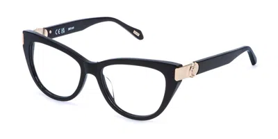 Just Cavalli Vjc164 0700 Occhiali Da Vista Neri Per Donna (solo Montatura) In Black
