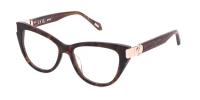 Just Cavalli Vjc164 9wyy Occhiali Da Vista Tartarugatishell Per Donna (solo Montatura) In Brown