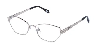Just Cavalli Vjc167 0579 Occhiali Da Vista Argentati Per Donna (solo Montatura) In Silver