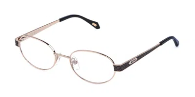 Just Cavalli Vjc168 0e91 Occhiali Da Vista Oro Per Donna (solo Montatura) In Brown