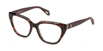 Just Cavalli Vjc183 0909 Occhiali Da Vista Tartarugatishell Per Donna (solo Montatura) In Brown