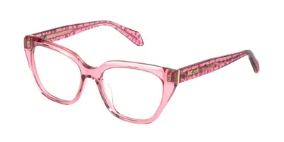Just Cavalli Vjc183v 0856 Occhiali Da Vista Rosa Per Donna (solo Montatura) In Pink
