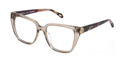 Just Cavalli Vjc186 0alv Occhiali Da Vista Chiari Per Donna (solo Montatura) In Metallic