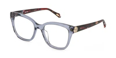 Just Cavalli Vjc187 06a7 Occhiali Da Vista Chiari Per Donna (solo Montatura) In Blue