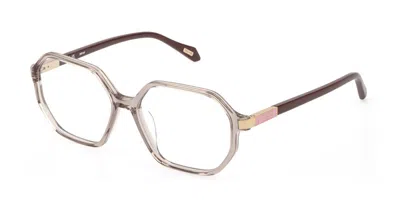 Just Cavalli Vjc188 0alv Occhiali Da Vista Marroni Per Donna (solo Montatura) In Gray