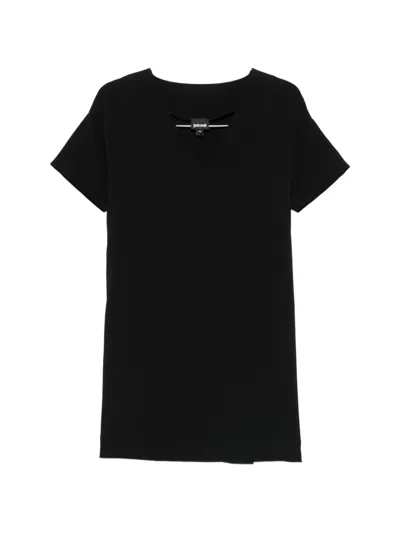 Just Cavalli V-neck Dress In Black
