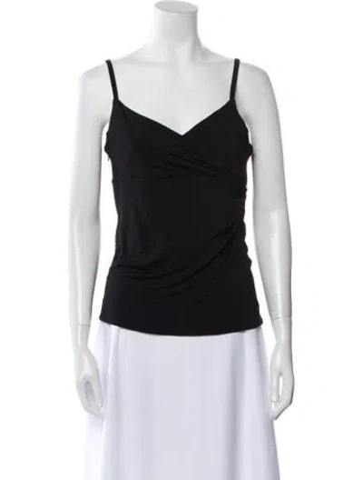 Pre-owned Just Cavalli V-neck Sleeveless Top In Multi