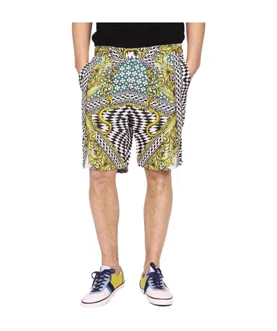 Just Cavalli Waist Straight Shorts In Nude