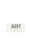 Just Cavalli Logo-lettering Zip-up Wallet In White