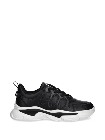 Just Cavalli Wave-design Sneakers In Black