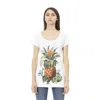 JUST CAVALLI WHITE COTTON TOPS & T-SHIRT