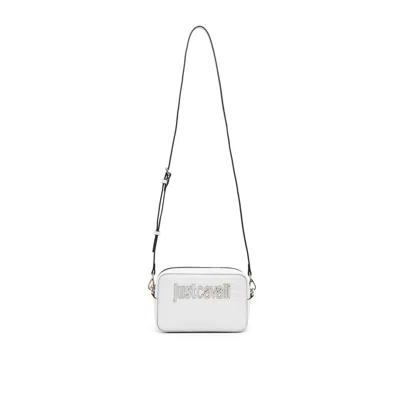 Just Cavalli White Shoulder Bag