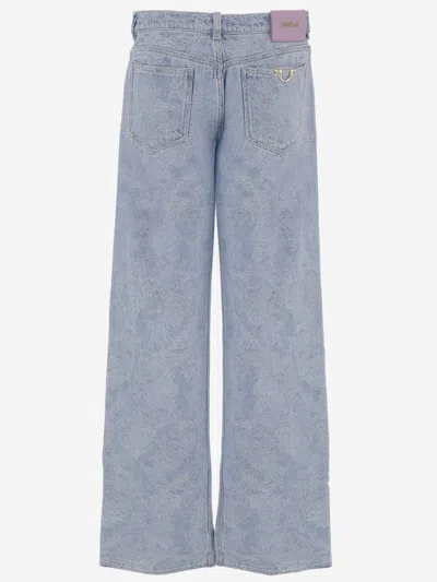 Just Cavalli Wide-leg Cotton Denim Jeans In Blue