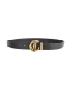 Just Cavalli Woman Belt Black Size 36 Calfskin In Black