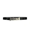 Just Cavalli Woman Belt Black Size 39.5 Leather In Black