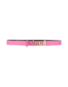 Just Cavalli Woman Belt Fuchsia Size 36 Leather In Pink