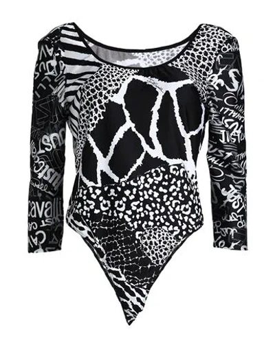 Just Cavalli Woman Bodysuit Black Size 10 Polyamide, Elastane