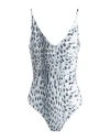 Just Cavalli Woman Bodysuit Slate Blue Size 2 Viscose, Elastane