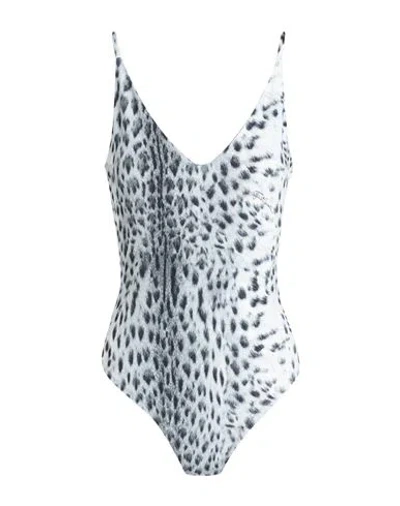 Just Cavalli Woman Bodysuit Slate Blue Size 2 Viscose, Elastane