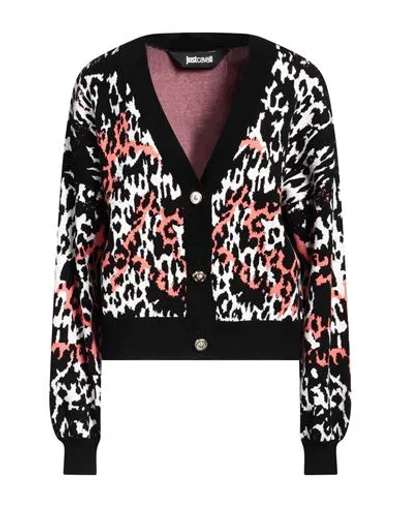 Just Cavalli Woman Cardigan Salmon Pink Size M Viscose, Polyester
