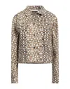 Just Cavalli Denim Shirts In Beige