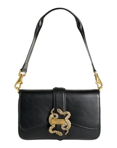 Just Cavalli Woman Handbag Black Size - Polyester, Polyurethane Resin