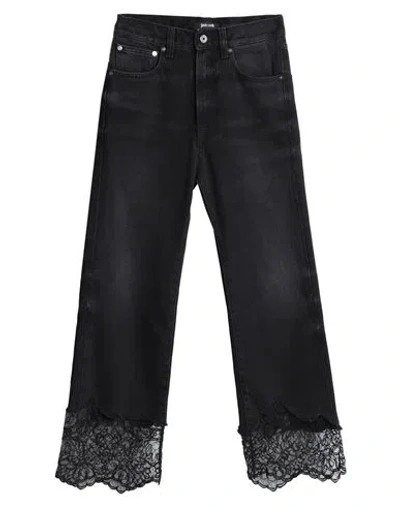 Just Cavalli Woman Denim Pants Black Size 30 Cotton
