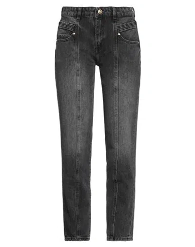 Just Cavalli Woman Jeans Black Size 32 Cotton In Gray