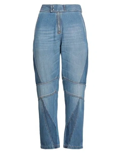 Just Cavalli Woman Denim Pants Blue Size 24 Cotton