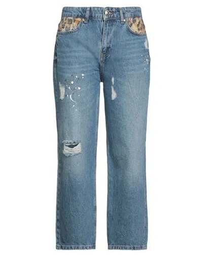 Just Cavalli Woman Jeans Blue Size 30 Cotton