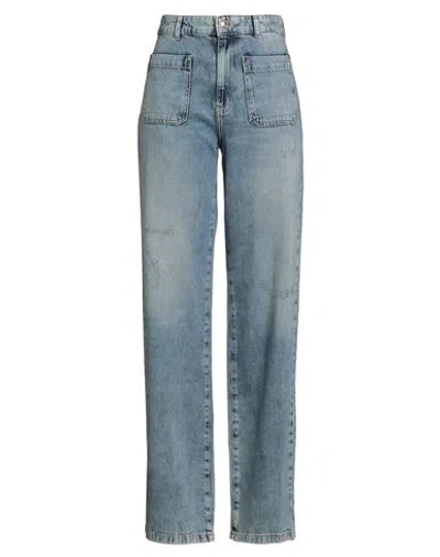 Just Cavalli Woman Jeans Blue Size 32 Cotton