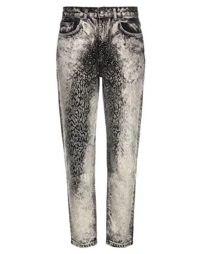 Just Cavalli Woman Jeans Charcoal Size 26 Cotton In Grey