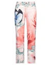 Just Cavalli Woman Jeans Pink Size 25 Cotton, Elastane, Bovine Leather In Pink