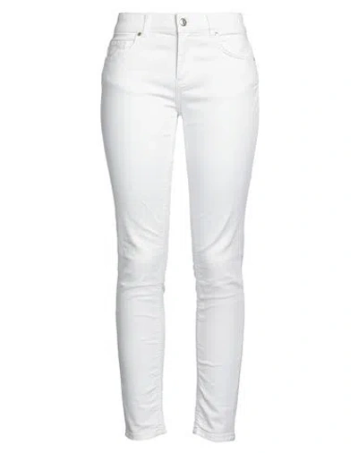 Just Cavalli Woman Jeans White Size 32 Cotton, Elastane