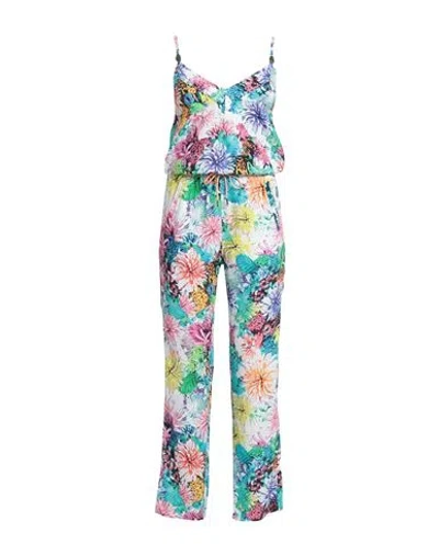 Just Cavalli Woman Jumpsuit Azure Size 0 Viscose In Blue