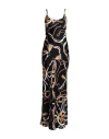 Just Cavalli Woman Maxi Dress Black Size 6 Viscose